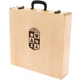 Шахматы из тонированной карельской березы "Фигурные"